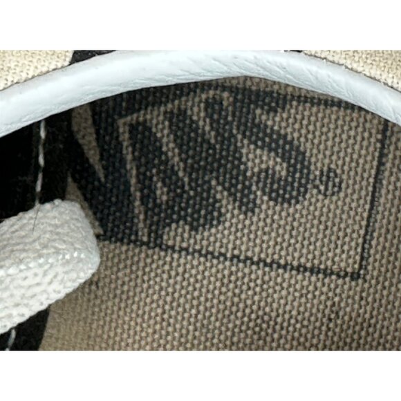VANS off the Wall Checkerboard Lace Up Sneakers Black Suede Canvas M6.5 W8.0 - Picture 11 of 12